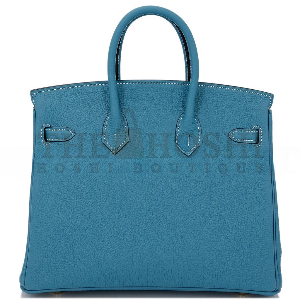 H**me5 BIRKIN 25 DENIM BLUE TOGO CALFSKIN GOLD BUTTON 10099469 (25*20*13cm) Master Quality